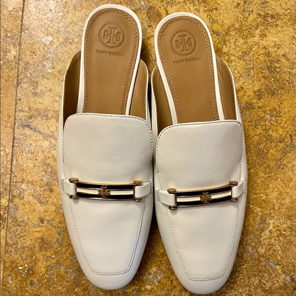 NEW Tory Burch "Amelia" Backless Loafer Ivory - Picture 6 of 12